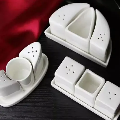 Tooth pick holder Salt and Pepper set