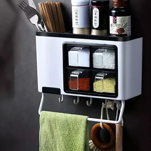wall mounted kitchen spice organizer