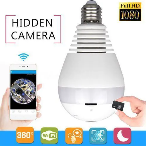 Loosafe 360 degree Panoramic Bulb Cctv Camera