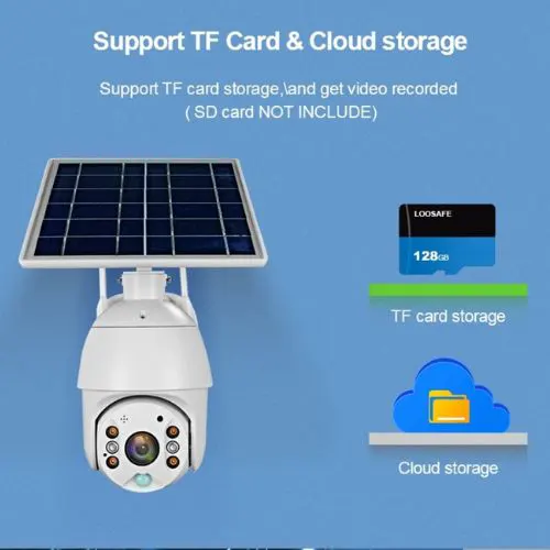 Loosafe 360 Degree wifi Ip solar cctv camera