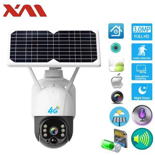 Loosafe 360 Degree wifi Ip solar cctv camera