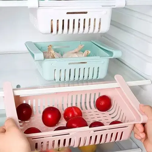 4 pieces Expandable Fridge box organizer
