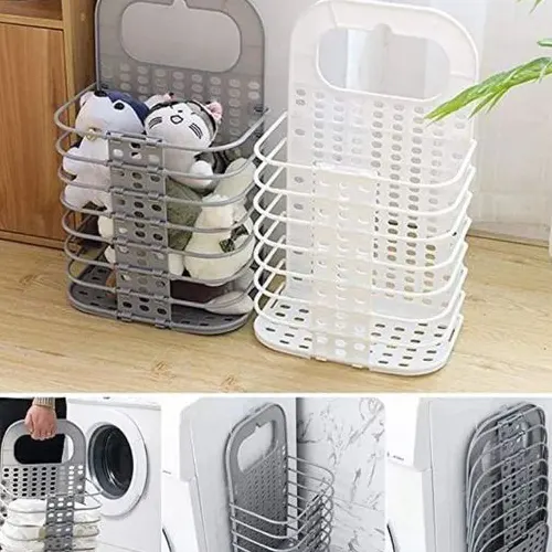 Plastic Collapsible foldable Laundry Basket