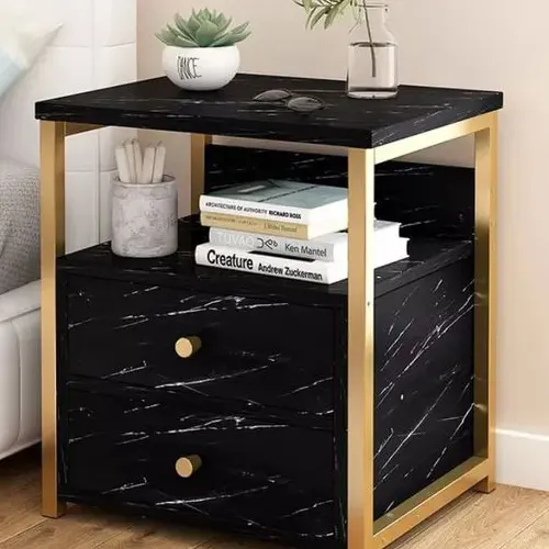 Nordic luxury 2 drawers bedside cabinet