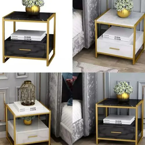 One drawer Nordic luxury bedside cabinet