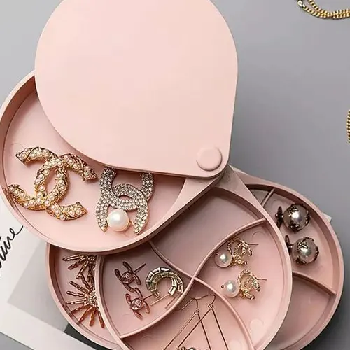 Pretty rotating earrings plastic organizer
