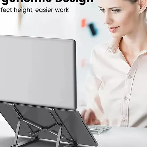 High quality metallic aluminum laptop stand