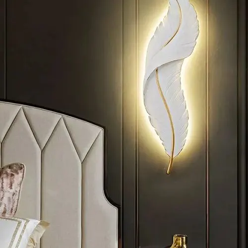 Minimalist Nordic creative feather light