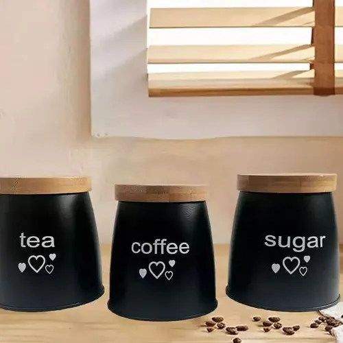 Set of 3 Airtight Kitchen Canister