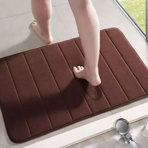High quality coral fleece bathroom mats