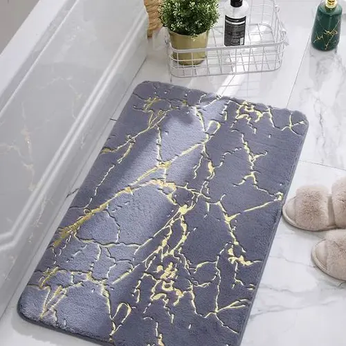 super absorbent fur floor bath mat