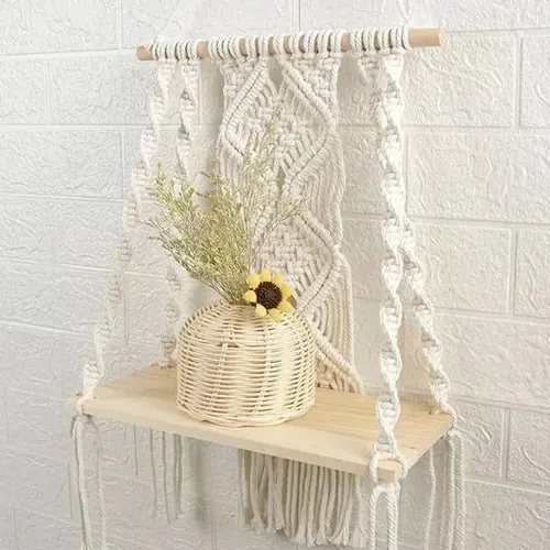 Elegant macrame boho tapestry wall hanging