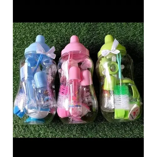 Baby bottle with a brush - feeding bottles - feeding bowls - spoon