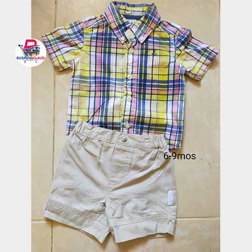 Stylish Short Sleeve Shirts and Shorts for Babies and Kids Ages 0-16 Years