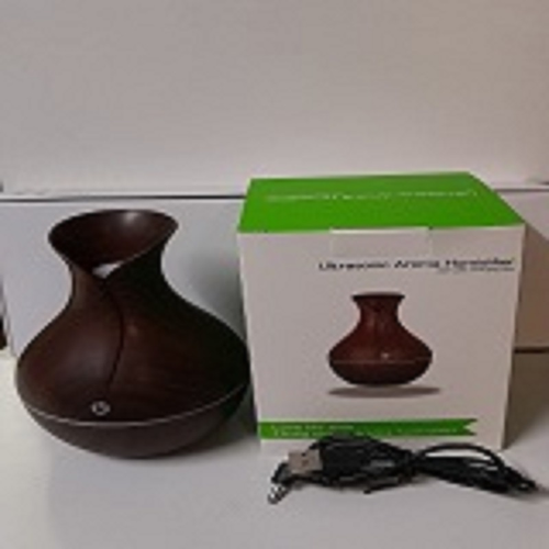 0.3 L Portable Brown Wood Ultrasound Air Humidifier/Diffuser