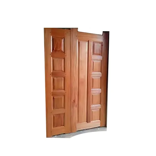 Mahogany Wooden Panel Double Door