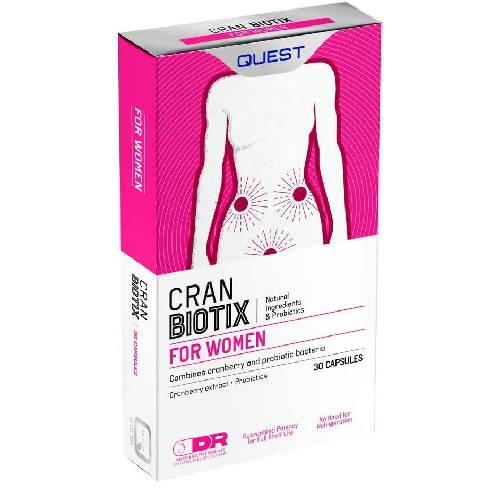 Quest CranBiotix Probiotics & Cranberry 30 Caps