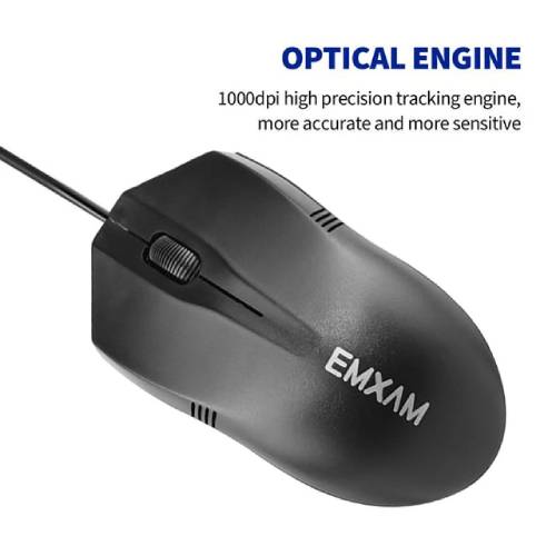 EMXAM M7 Wired Gaming Mouse Backlit Mouse
