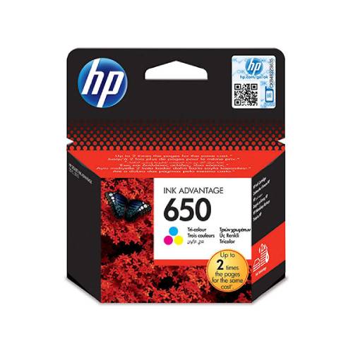 Hp printer Ink 650 Cartridge Coloured