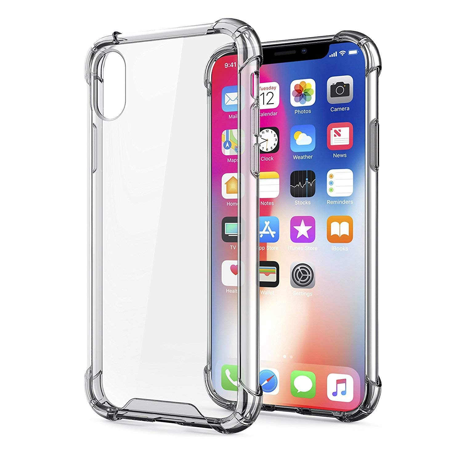 iPhone XS Max Clear Case Shockproof Air Cushion