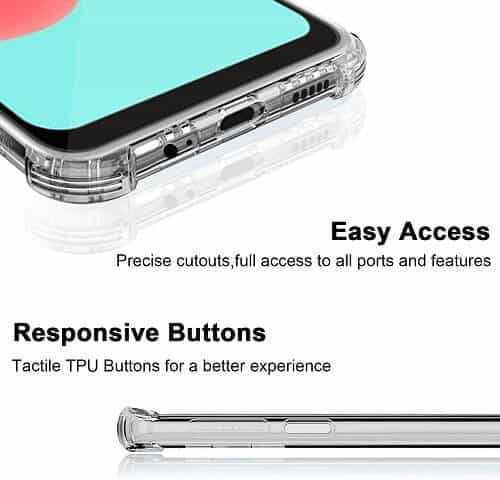 Samsung Galaxy A32 Clear Case Shockproof Air Cushion