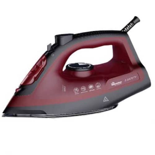 Ramtons Red Steam Iron - Metallic and PVC