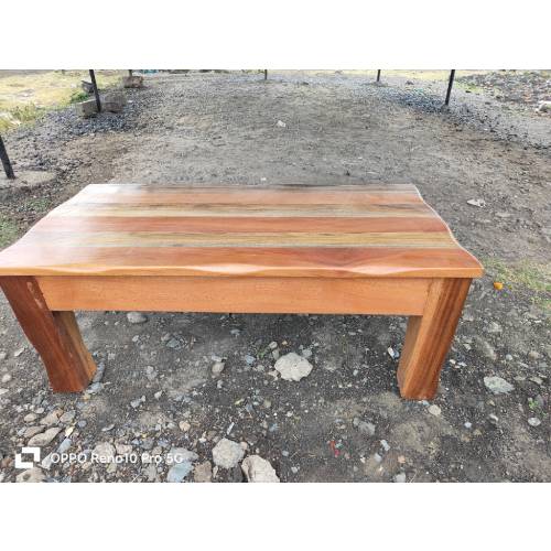 2 by 4 Mahogany coffee table blended with mringa hardwood