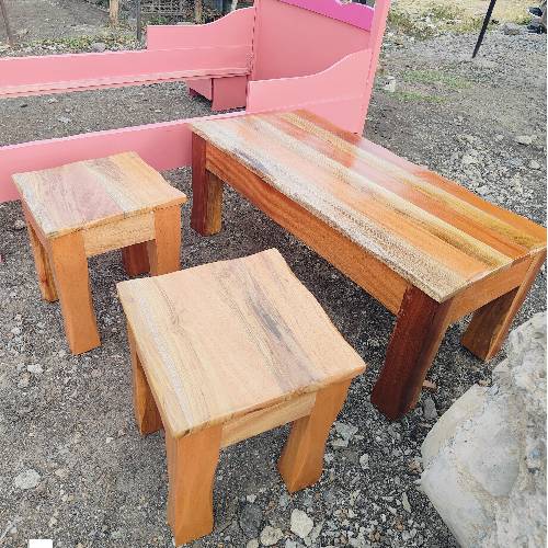 2 by 4 Mahogany coffee table blended with mringa hardwood
