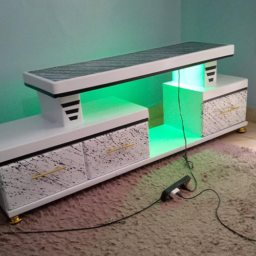 TV Stand with LED Lights