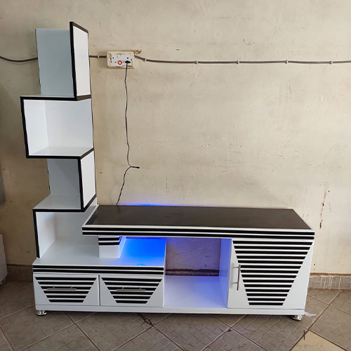 TV stand with Blue Led Lights