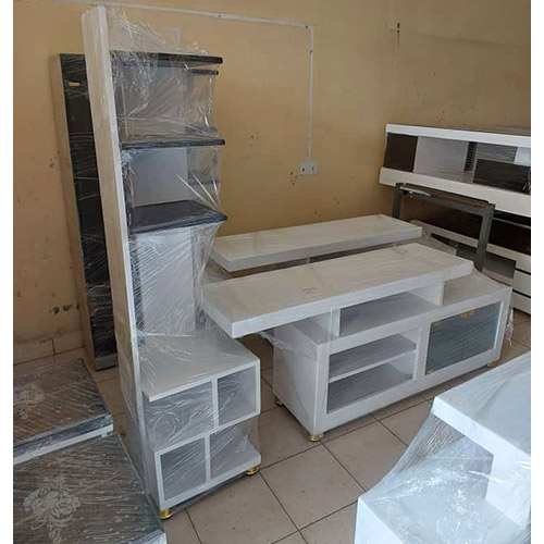 TV Stand with Flower Decor