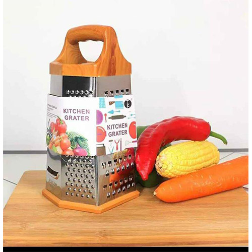 Wood Handle 6-Side Grater - Versatile Grating