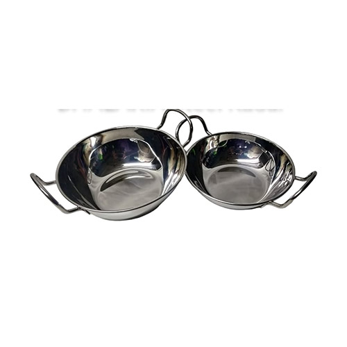 16.5cm BHALARIA Steel Kadai - Mini Size
