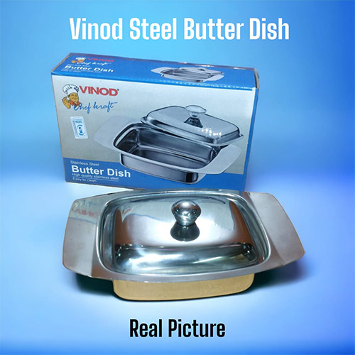 Vinod Stainless steel butter dish