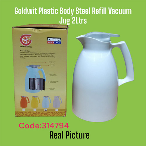 Goldwit  Plastic Body Steel Refill Vacuum Jug 2Ltrs