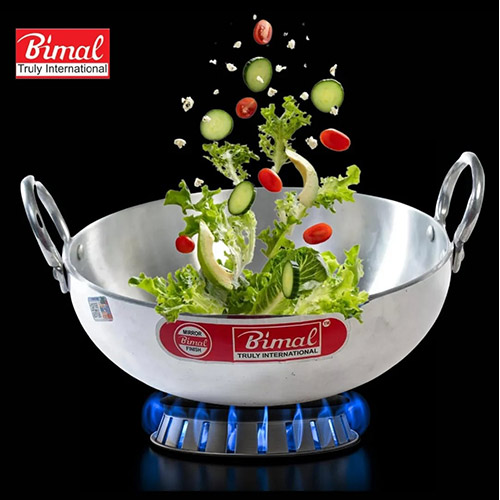 Bimal Aluminum Kadai 5Ltrs - 305mm