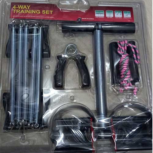 Krystal 4-way Training Set, body fitness tools, gym equipment