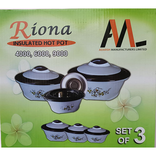Riona insulated hot pot  size 4000/6000/9000ml 3pcs set