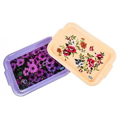 Plastic adix serving tray deco