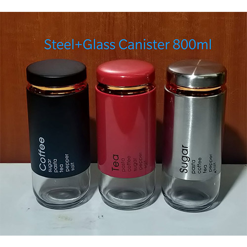 Steel Glass Multipurpose canister 800ml