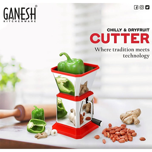Ganesh Stainless Steel Chilly Cutter