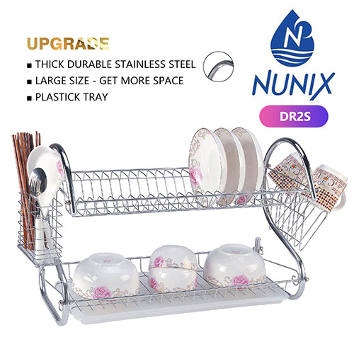 NUNIX STEEL 2Layer Dish Drainer