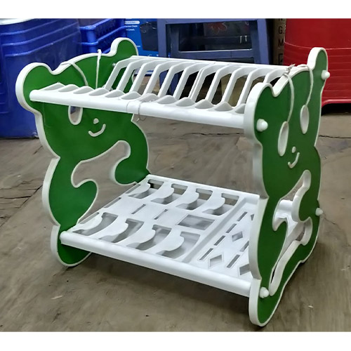 RASHNIK Plastic 2-Layer Dish Drainer