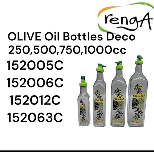 Renga Olive Oil Bottle Deco - 250ml