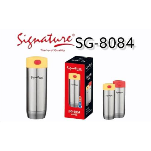 Signature stainless steel double wall vaccum flask 450ml