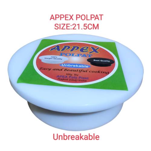 Unbreakable plastic round APPEX POLPAT Made in India