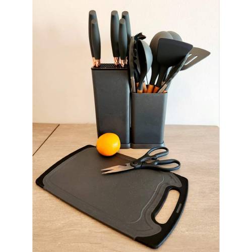 Silicone Kitchen Set 19pcs  -Collective stand  plus