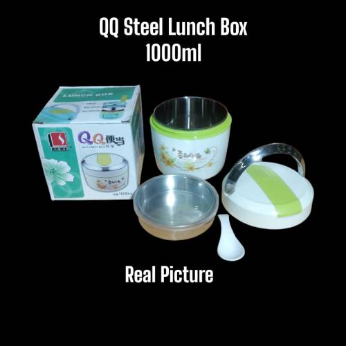 Steel Lunch Box with spoon 1000ml