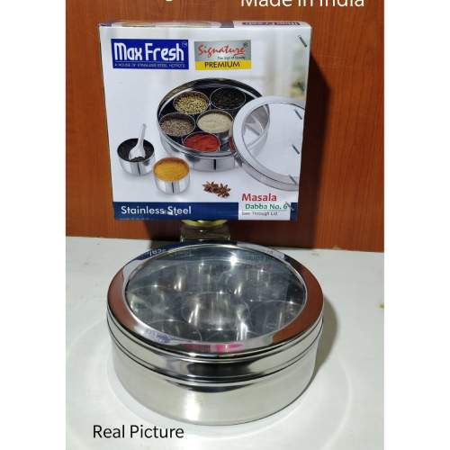 Max Fresh Stainless Steel Masala Dabba