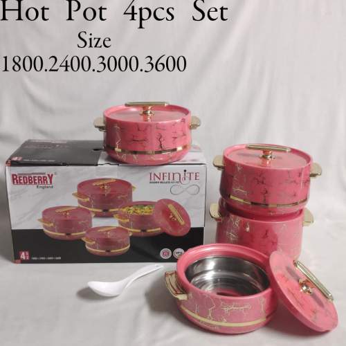 Redberry Infinite Designer Insulated Hot pot set of 4 pieces
